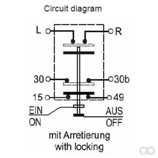 Pneutron - 11103200PN - Druckschalter Luefter Rund Gelb