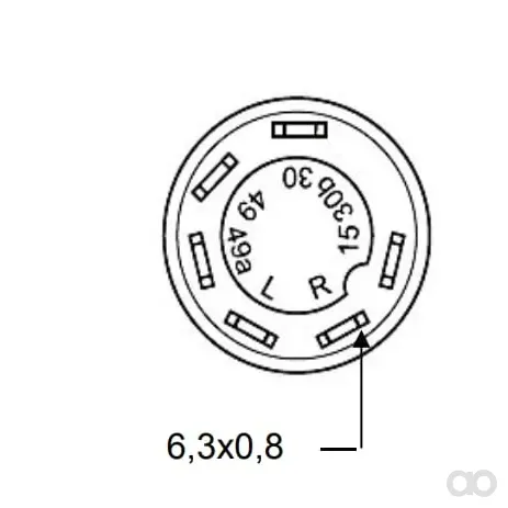 Pneutron - 11105120PN - Druckschalter, Differentialsperre, Rund, Gelb
