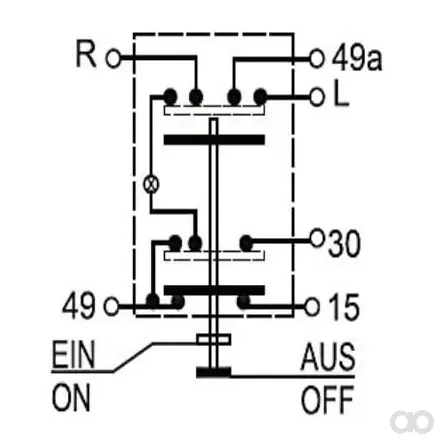 Pneutron - 11105120PN - Druckschalter, Differentialsperre, Rund, Gelb