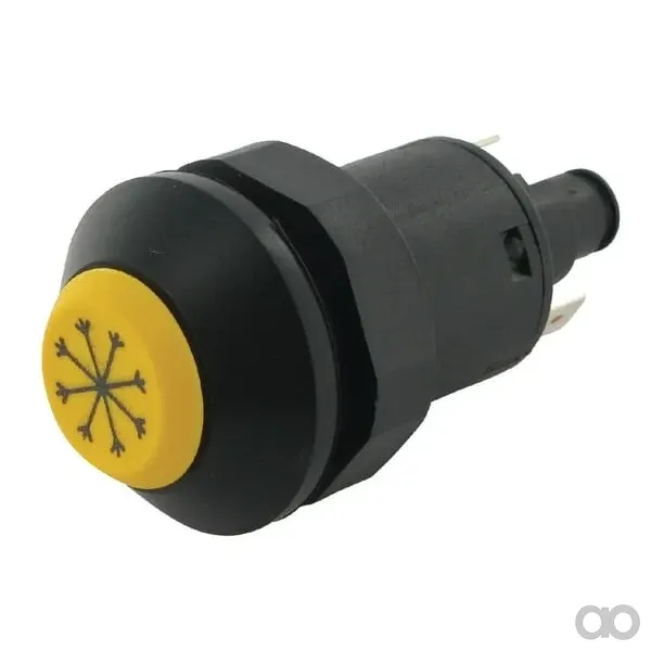 Pneutron - 11110360PN - Druckschalter Klimaanlage Rund Gelb