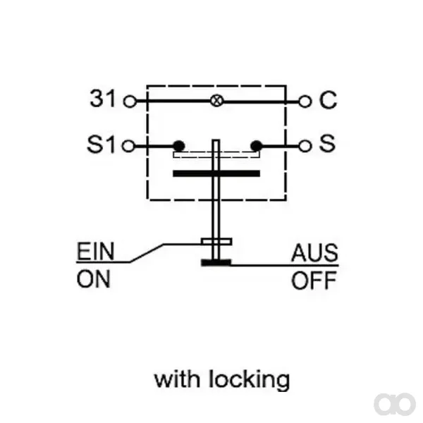 Pneutron - 11110360PN - Druckschalter Klimaanlage Rund Gelb