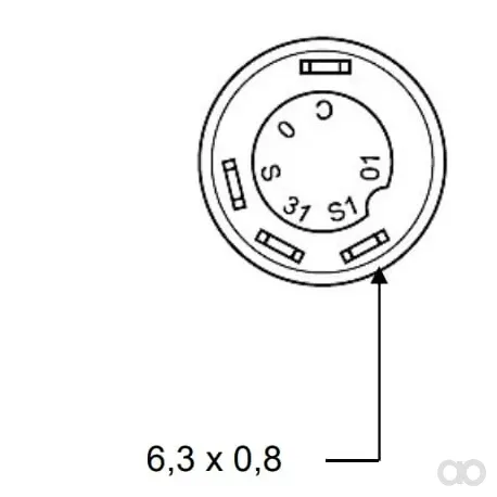 Pneutron - 11110370PN - Zapfwellenschalter Gelb 12V
