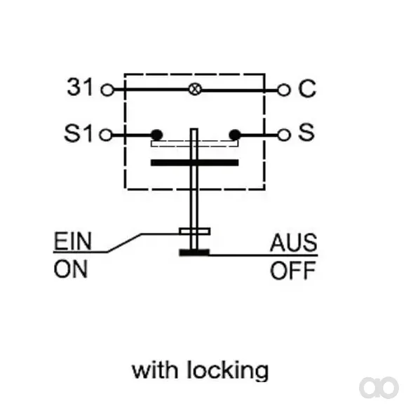 Pneutron - 11110370PN - Zapfwellenschalter Gelb 12V