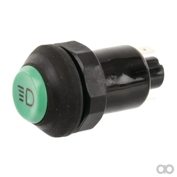 Pneutron - 11110810PN - Schalter Scheinwerfer Rund Gruen