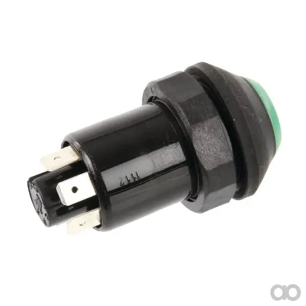 Pneutron - 11110810PN - Schalter Scheinwerfer Rund Gruen