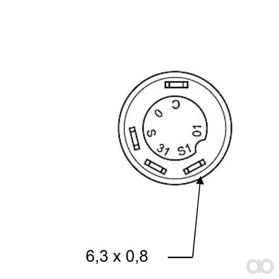 Pneutron - 11110810PN - Schalter Scheinwerfer Rund Gruen