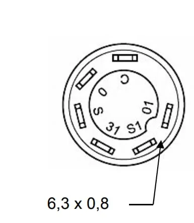 Pneutron - 11112100PN - Druckschalter, Fernlicht, Rund, Blau