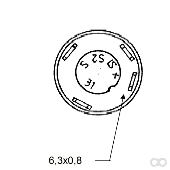Pneutron - 11130170PN - Druckschalter Arbeitsleuchte Rund Gelb