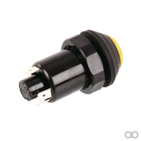 Pneutron - 11130200PN - Druckschalter, Arbeitslicht, Rund, Gelb