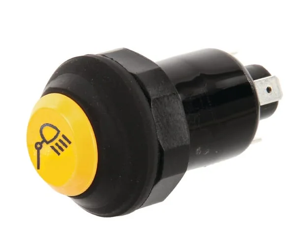 Pneutron - 11130200PN - Druckschalter, Arbeitslicht, Rund, Gelb