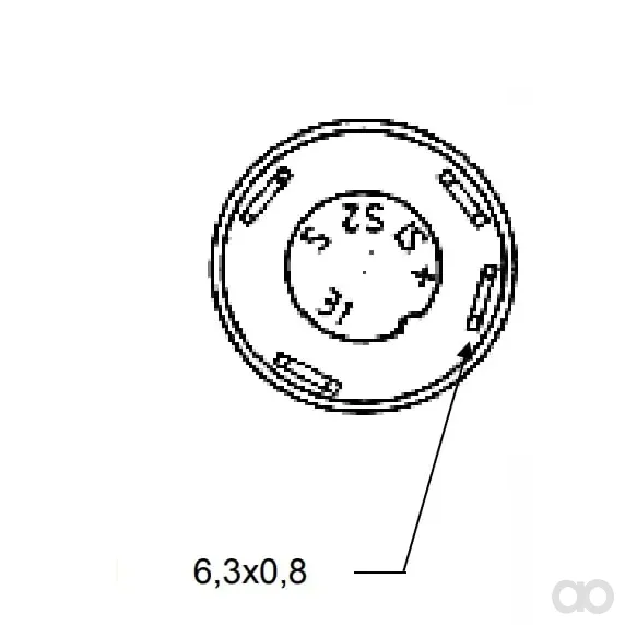 Pneutron - 11130200PN - Druckschalter, Arbeitslicht, Rund, Gelb