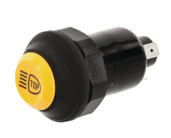 Pneutron - 11130300PN - Druckschalter, Dachbeleuchtung, Rund, Gelb
