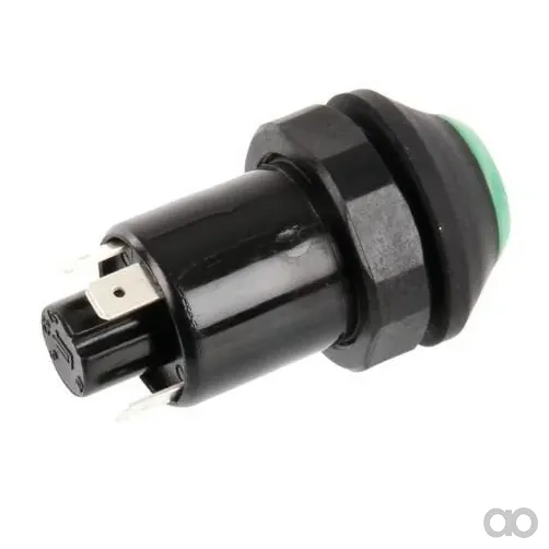 Pneutron - 11130410PN - Druckschalter, Schnell, Rund, Gruen