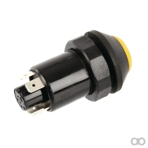 Pneutron - 11145090PN - Drucktaster Scheibenwischer Rund Gelb
