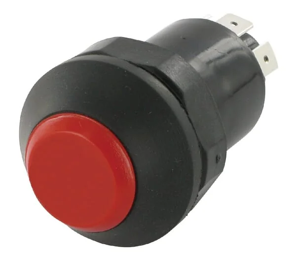 Pneutron - 11145340PN - Drucktaster, Zapfwelle, Rund, Rot