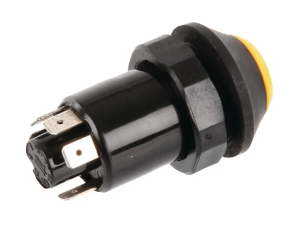Pneutron - 11165100PN - Drucktaster, Luefter, Rund, Gelb