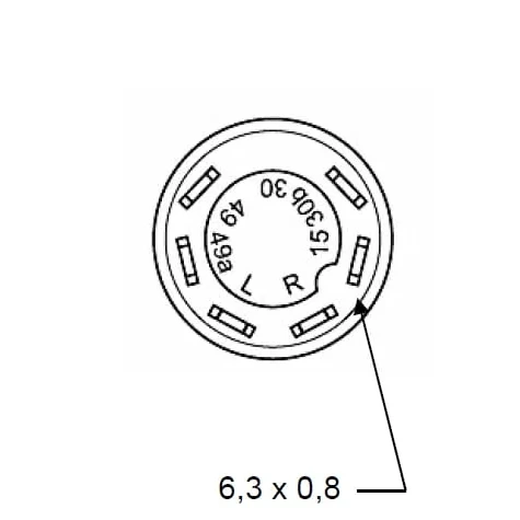 Pneutron - 11165100PN - Drucktaster, Luefter, Rund, Gelb
