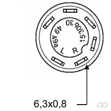 Pneutron - 11175080PN - Druckschalter, Allradantrieb, Rund, Gelb
