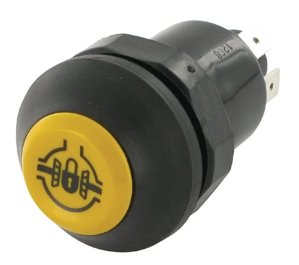 Pneutron - 11175120PN - Druckschalter, Differentialsperre, Rund, Gelb