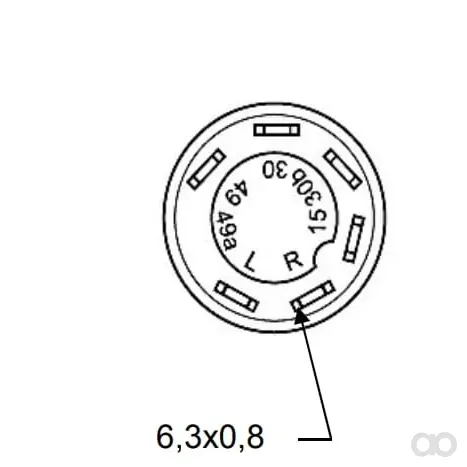 Pneutron - 11175120PN - Druckschalter, Differentialsperre, Rund, Gelb