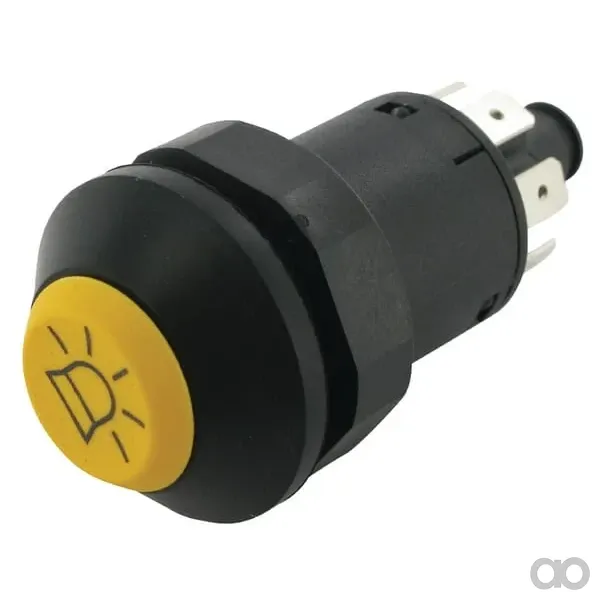Pneutron - 11175240PN - Druckschalter, Rundumleuchte, Rund, Gelb