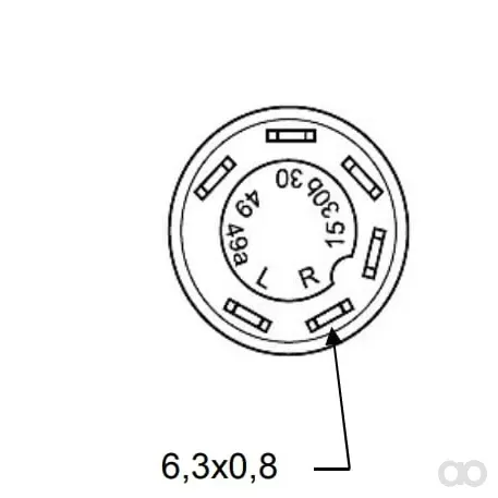 Pneutron - 11175240PN - Druckschalter, Rundumleuchte, Rund, Gelb