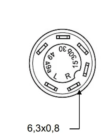 Pneutron - 11175250PN - Frontlichtschalter Gelb 12V