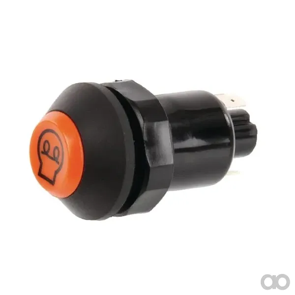 Pneutron - 11210520PN - Druckschalter, Vorgluehen, Rund, Orange