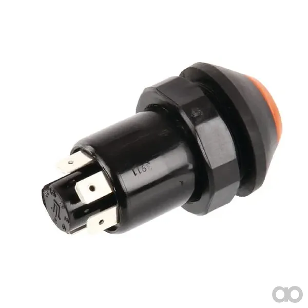 Pneutron - 11210520PN - Druckschalter, Vorgluehen, Rund, Orange