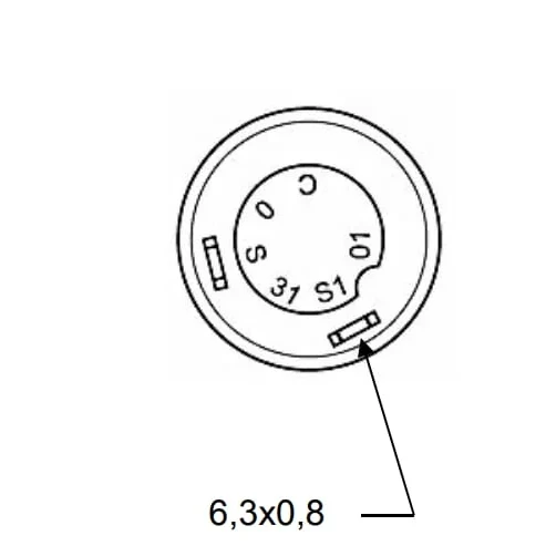 Pneutron - 11215050PN - Drucktaster, Start, Rund, Gelb