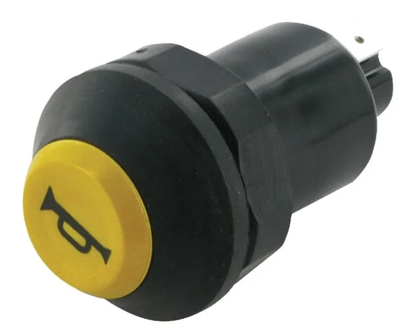 Pneutron - 11215100PN - Drucktaster, Hupe, Rund, Gelb