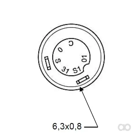 Pneutron - 11215100PN - Drucktaster, Hupe, Rund, Gelb
