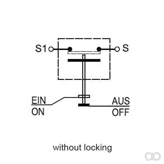Pneutron - 11215100PN - Drucktaster, Hupe, Rund, Gelb
