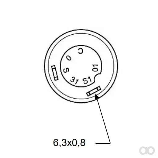 Pneutron - 11215400PN - Drucktaster, Uhr-Anzeige, Rund, Gruen