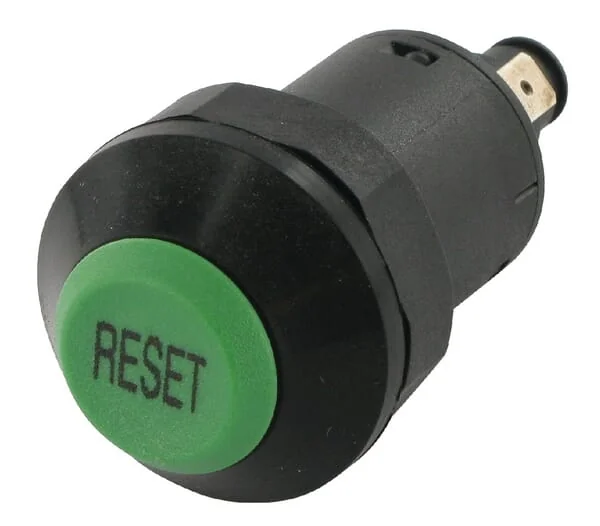 Pneutron - 11215410PN - Drucktaster, Reset, Rund, Gruen