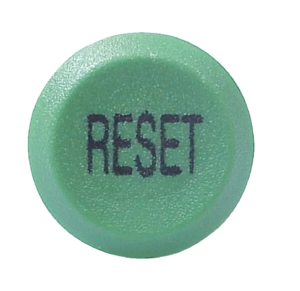 Pneutron - 11215410PN - Drucktaster, Reset, Rund, Gruen