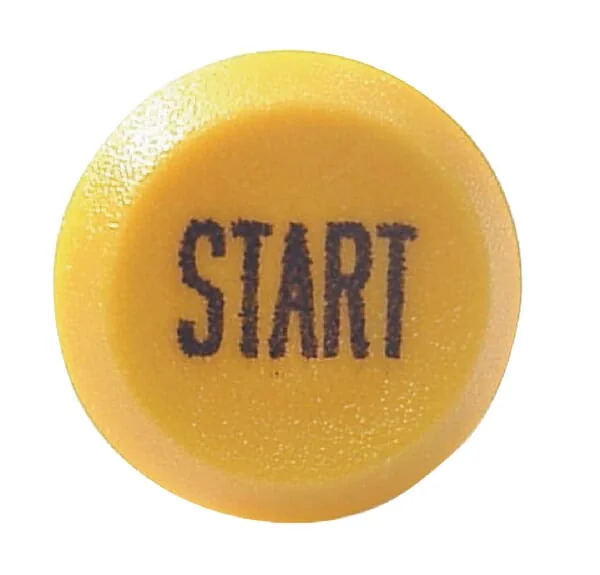 Pneutron - 11245030PN - Drucktaster, Start, Rund, Gelb