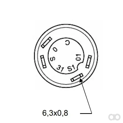 Pneutron - 11245030PN - Drucktaster, Start, Rund, Gelb