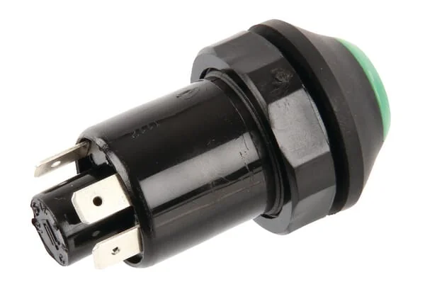 Pneutron - 11245170PN - Drucktaster, Heben und Senken, rund, grün