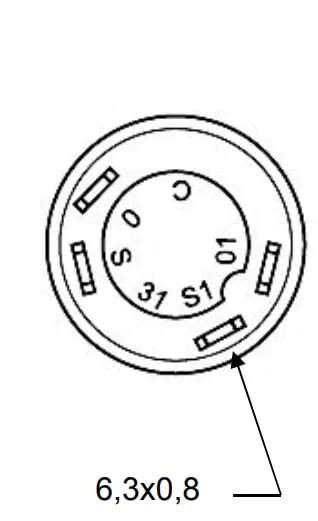 Pneutron - 11245170PN - Drucktaster, Heben und Senken, rund, grün