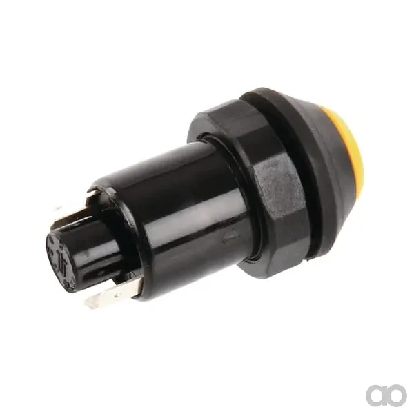 Pneutron - 11245210PN - Drucktaster, Schnell, Rund, Gelb