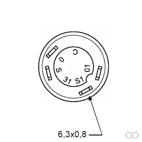 Pneutron - 11245210PN - Drucktaster, Schnell, Rund, Gelb