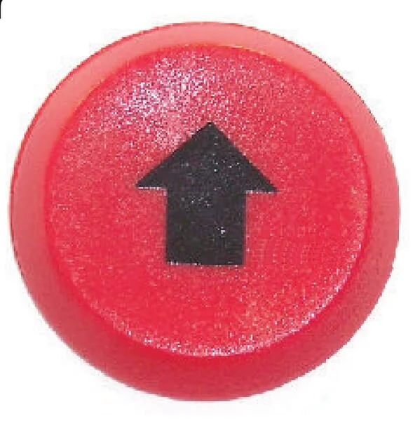 Pneutron - 11245280PN - Drucktaster, Hoch / Runter, Rund, Rot