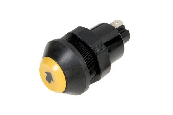 Pneutron - 11245400PN - Drucktaster, Heben und Senken, rund, gelb