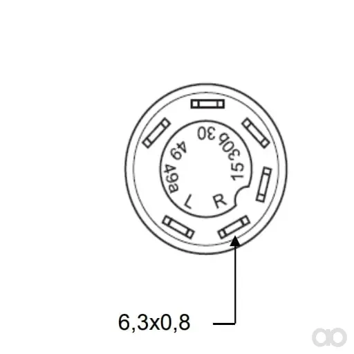Pneutron - 11275100PN - Drucktaster, Hoch / Runter, Rund, Gelb