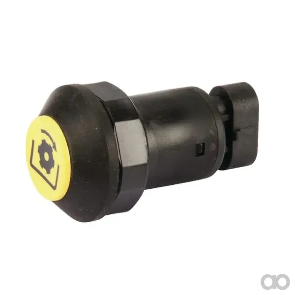 Pneutron - 11903001PN - Druckschalter, Zapfwelle, Rund, Gelb