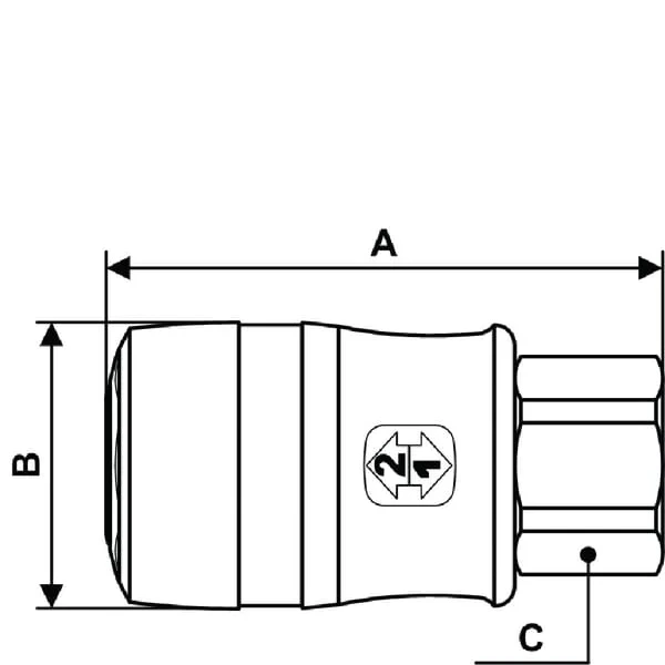Prevost - ASG061102 - Sicherheits-Schnellanschluss BI.DR. BSP3/8