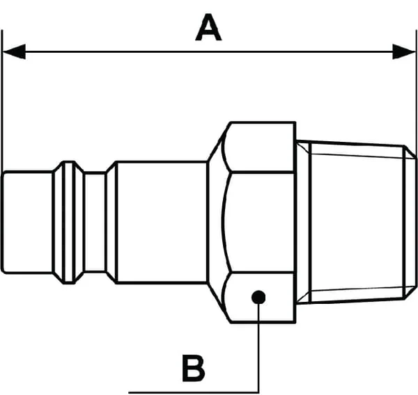 Prevost - ERP076152 - Aussengewindeanschluss mit 3/8" BSP Innengewinde