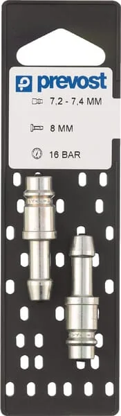 Prevost - ERP076808P002 - Stecknippel mit 8 mm Schlauchstutzen