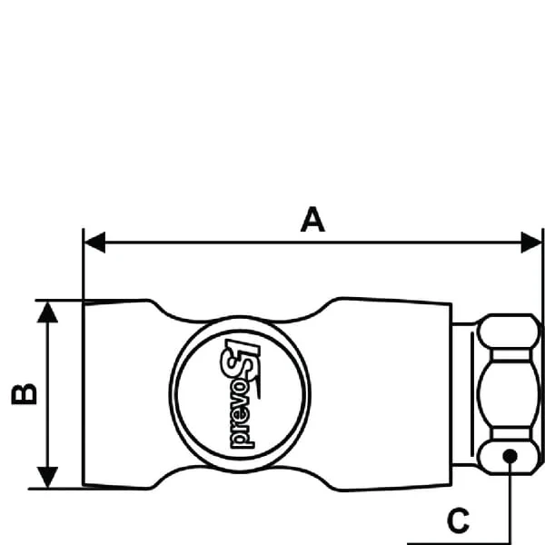 Prevost - ESI071101P001 - Sicherheits-Schnellkupplung BSP 1/4"